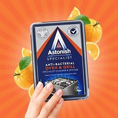 Astonish Oven &amp; Grill Specialist Cleaner + Sponge 250g