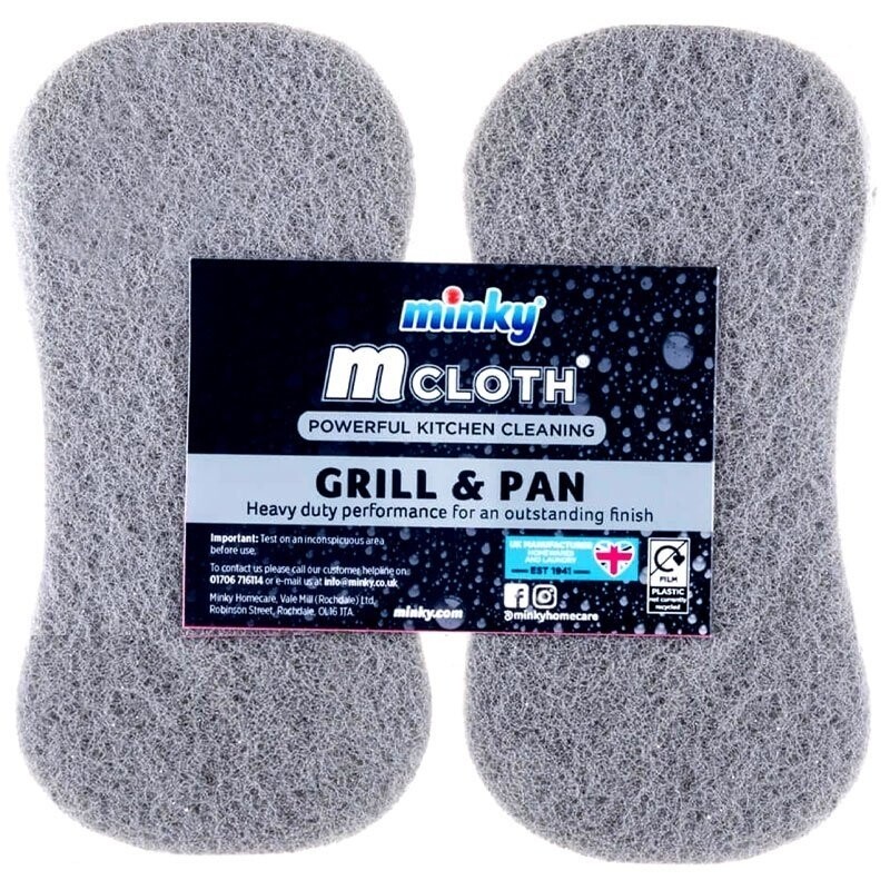 Minky Grill &amp; Pan Scrubber 2pk