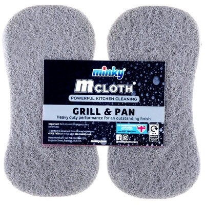 Minky Grill &amp; Pan Scrubber 2pk