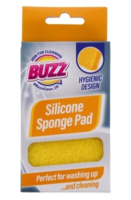 Buzz Silicone Cleaning Sponge Pad Yellow