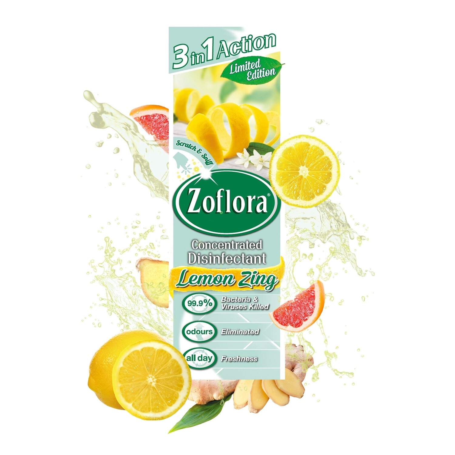 Zoflora Lemon Zing 500ml
