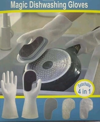 4 in 1 Magic Dishwashing Gloves