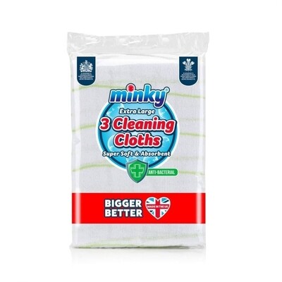 Minky 3 pack Extra Large Cleaning Cloths