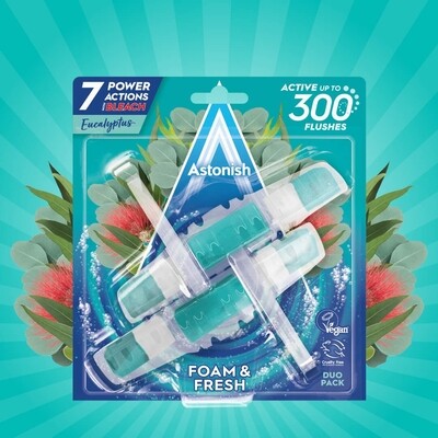 Astonish Toilet Rim Cleaner Foam &amp; Fresh Eucalyptus 2&#39;s