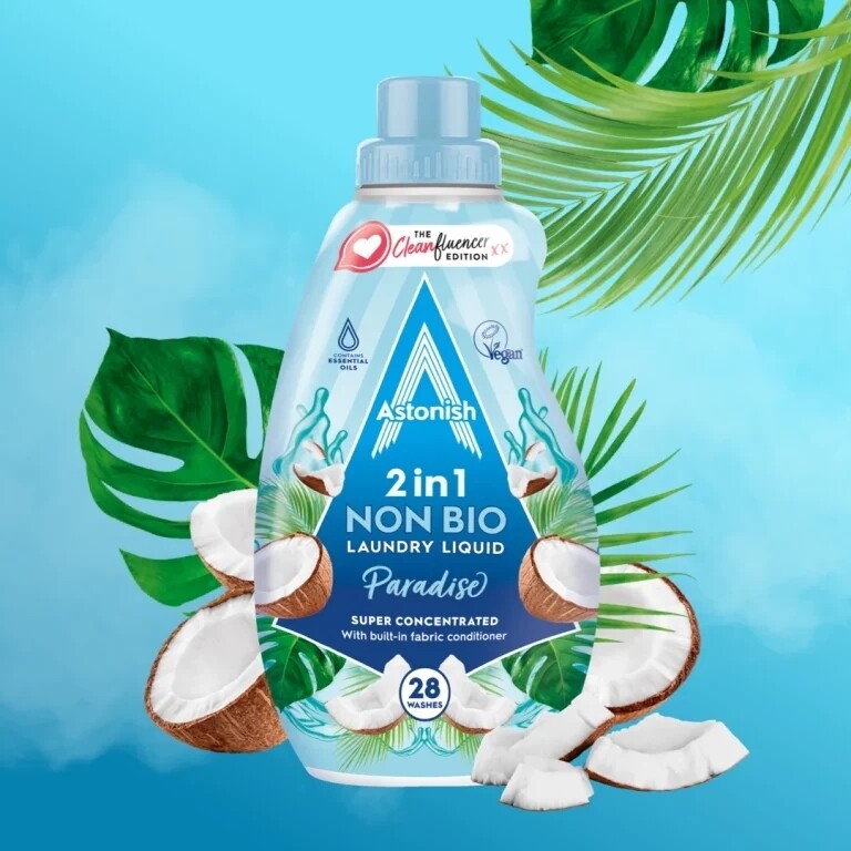 Astonish Non Bio 2in1 Laundry Liquid Paradise 840ml