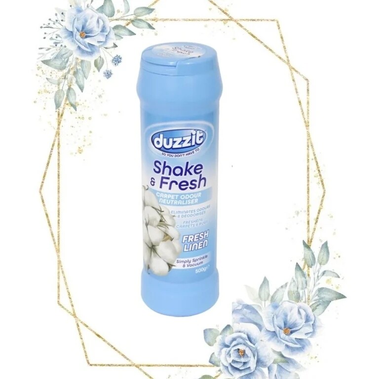 Duzzit Shake &amp; Fresh Carpet Odour Neutraliser Fresh Linen 500g