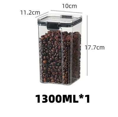 1300ml Transparent Food Storage Container