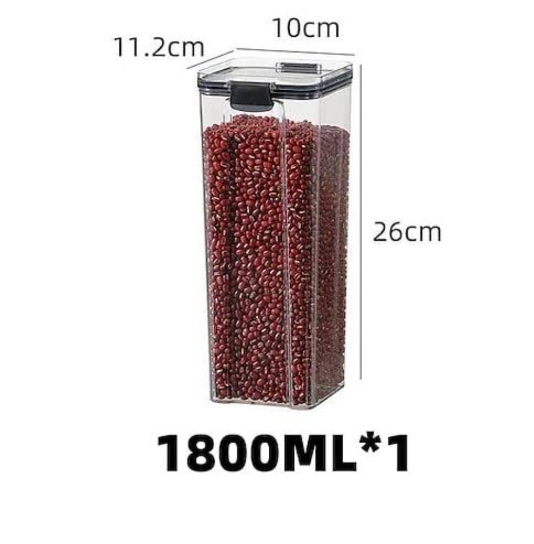 1800ml Transparent Food Storage Container