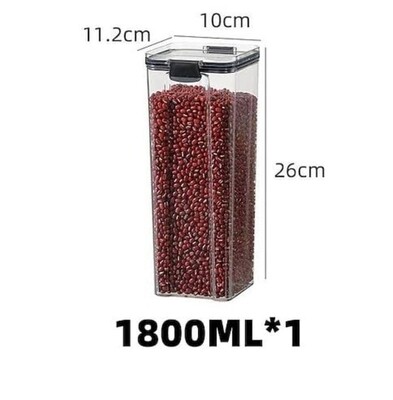 1800ml Transparent Food Storage Container