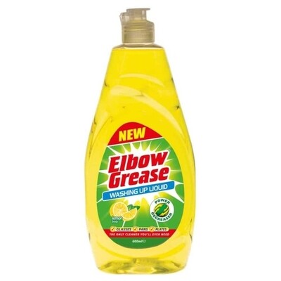 Elbow Grease Washing up Liquid Lemon 600ml