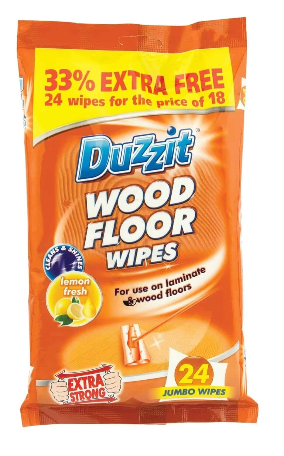 Duzzit Wooden Floor Wipes 24&#39;s