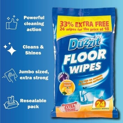 Duzzit Floor Wipes 24&#39;s