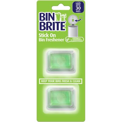 Bin Brite Bin Odour Freshener Citronella &amp; Lemongrass 2&#39;s