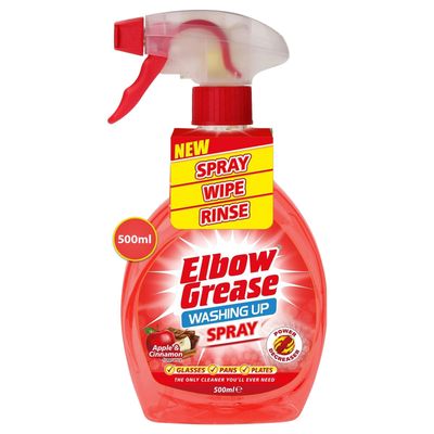 Elbow Grease Washing Up Spray 500ml Apple &amp; Cinnamon