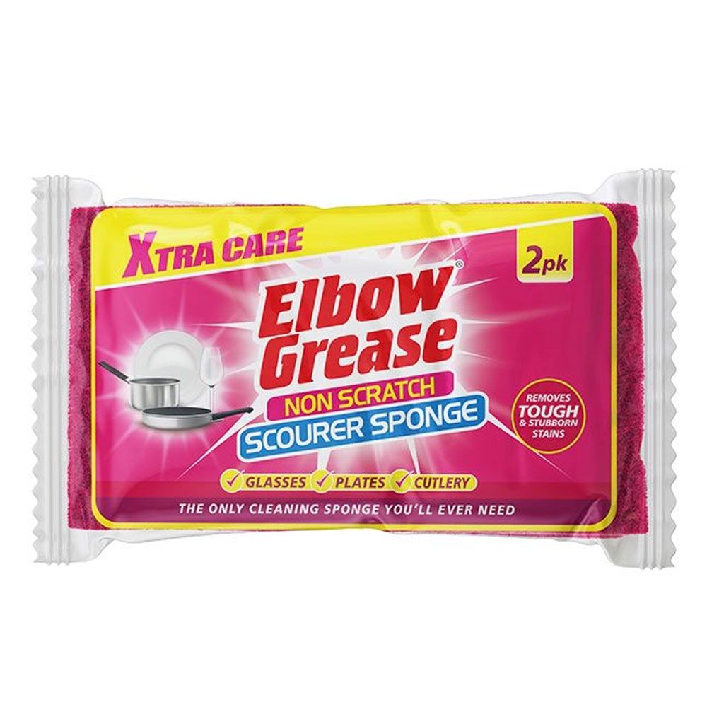 Elbow Grease Xtra Care Non Scratch Scourer 2pk