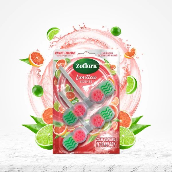 Zoflora Limitless Scents Rim Block Caribbean Grapefruit &amp; Lime