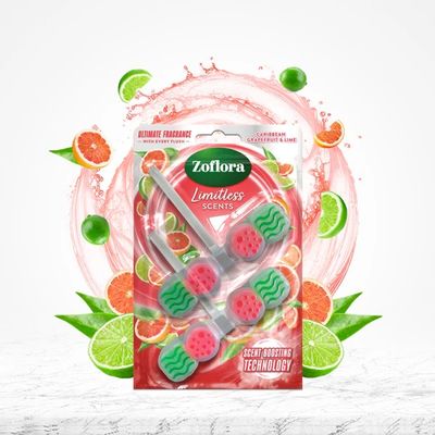Zoflora Limitless Scents Rim Block Caribbean Grapefruit &amp; Lime