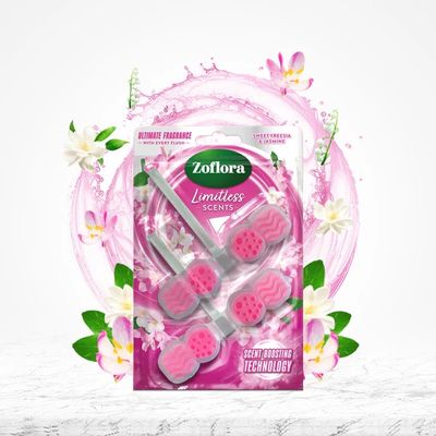 Zoflora Limitless Scents Rim Block Sweet Freesia &amp; Jasmine