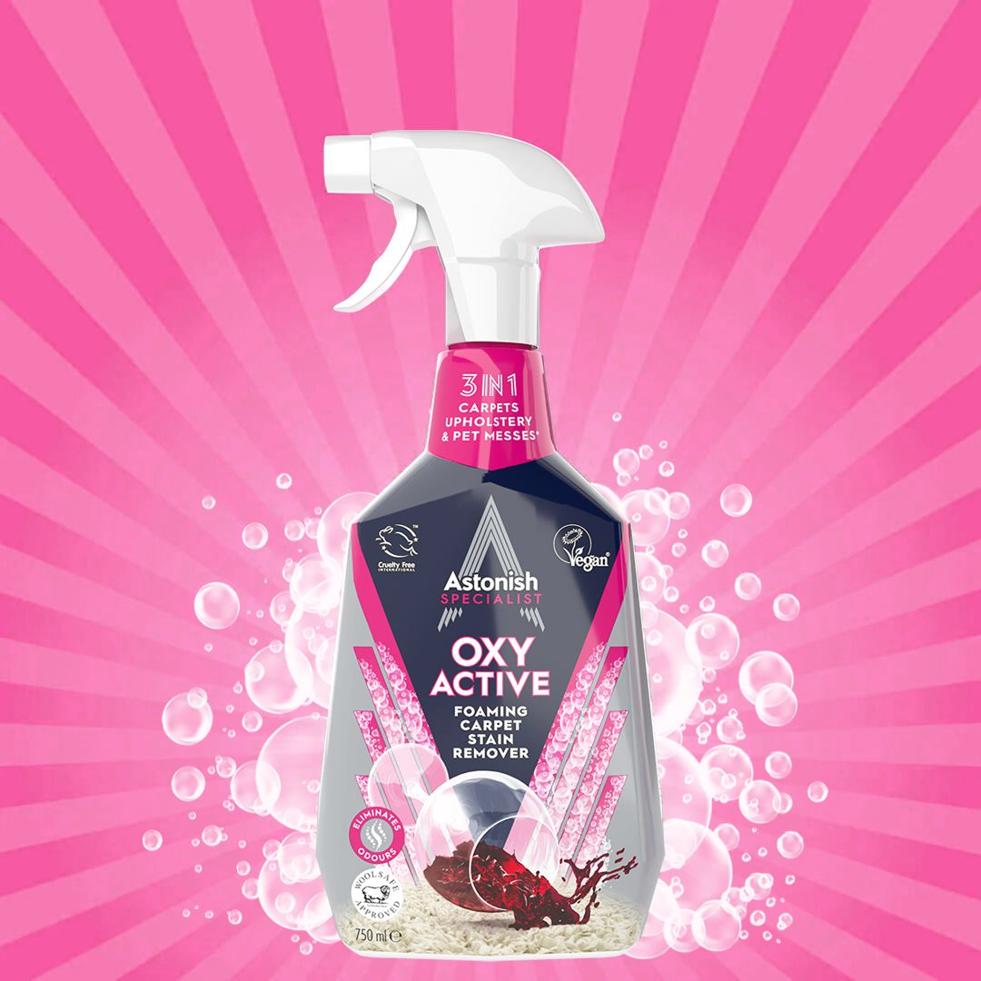 Astonish Oxy Active Foaming Carpet Stain Remover 750ml