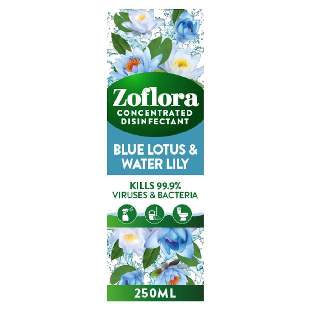 Zoflora Disinfectant Concentrate Blue Lotus &amp; Water Lily 250ml