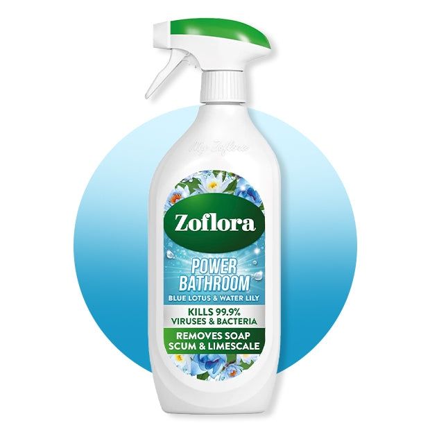 Zoflora Disinfectant Bathroom Cleaner Blue Lotus &amp; Water Lily 800ml
