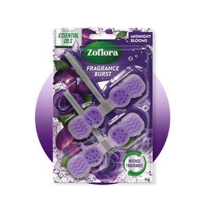 Zoflora Disinfectant Fragrance Burst Rim Block Midnight Blooms 2's