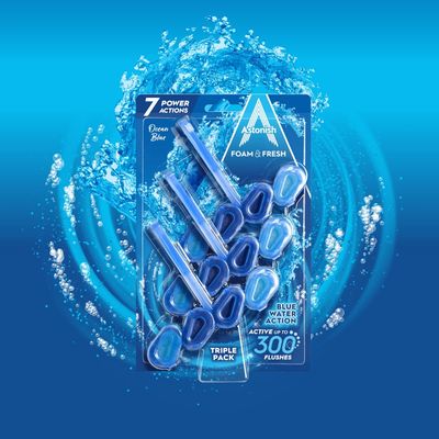 Astonish Foam &amp; Fresh Ocean Fresh 3x40g