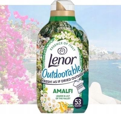 Lenor Outdoorable Fabric Conditioner Amalfi Lemon &amp; Lily of the Valley 742ml