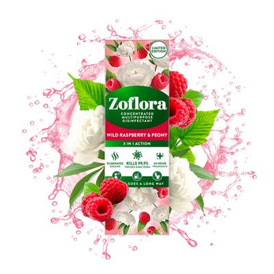 Zoflora Disinfectant Concentrate Wild Raspberry &amp; Peony 250ml
