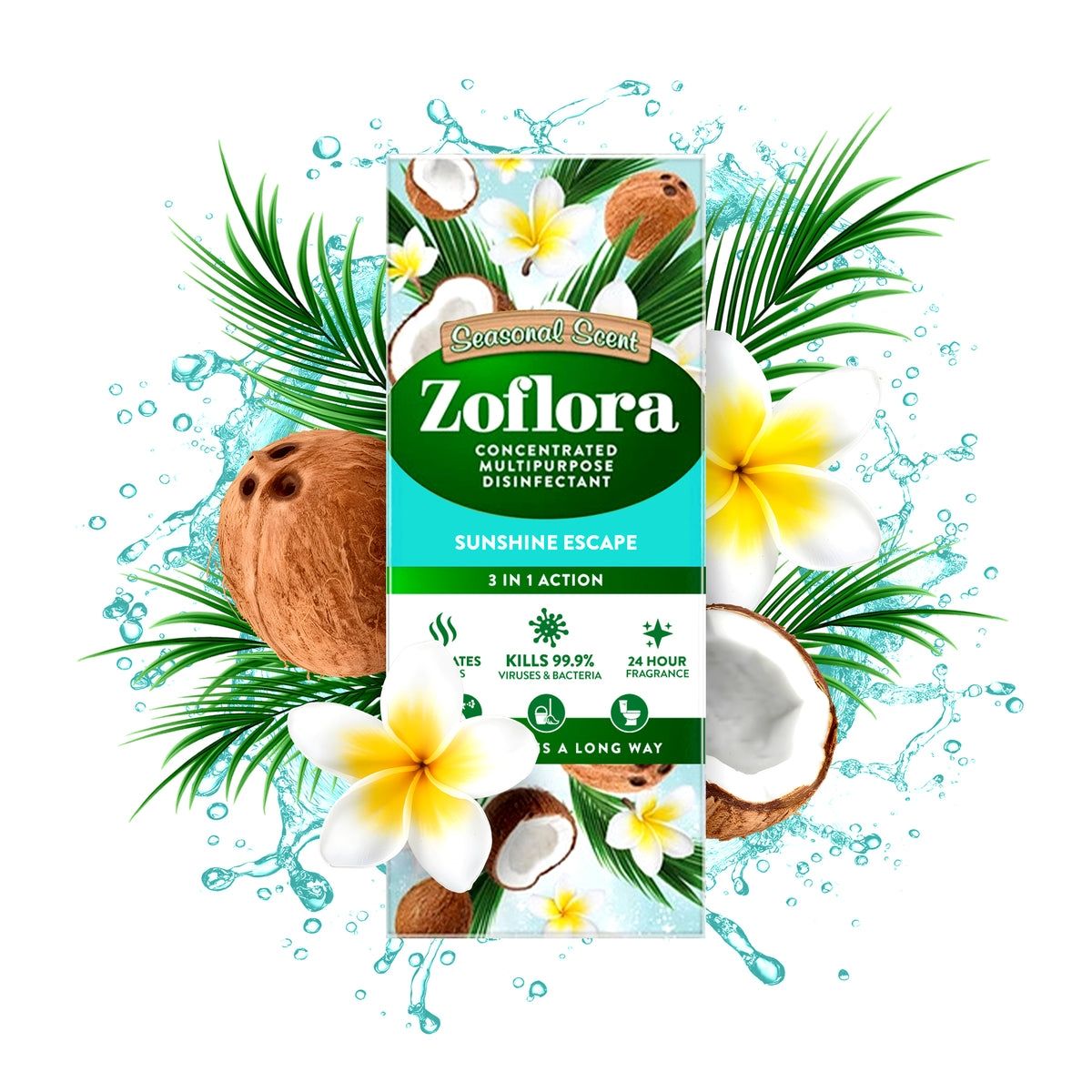 Zoflora Disinfectant Concentrate Sunshine Escape 500ml