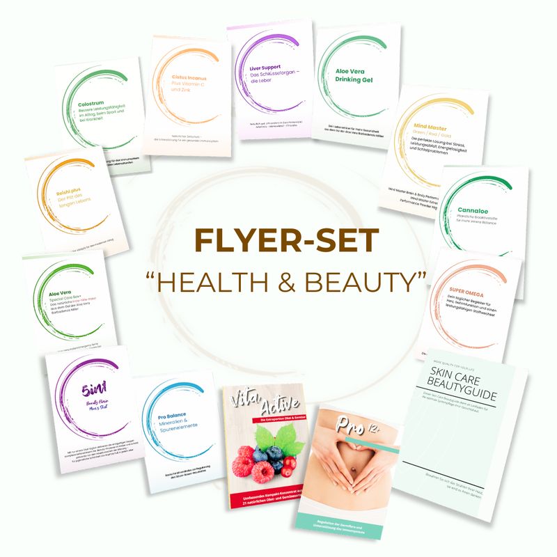 FLYER-SET "HEALTH &amp; BEAUTY"