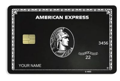 American Express Inspired Card Skin Black