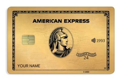 American Express Inspired Card Skin Gold
