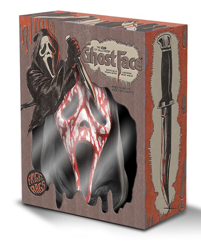 Ghost Face Mini-Mask (Blood Splatter Variant)