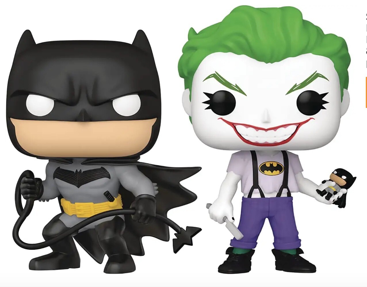 SDCC 2021 Exclusive Pop! DC Heroes: Batman White Knight: Batman &amp; Joker