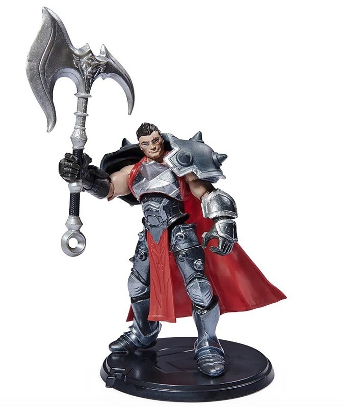League of Legends, Figura coleccionable Darius de 4 pulgadas con detalles de primera calidad y accesorio de hacha, colección The Champeon, grado coleccionista