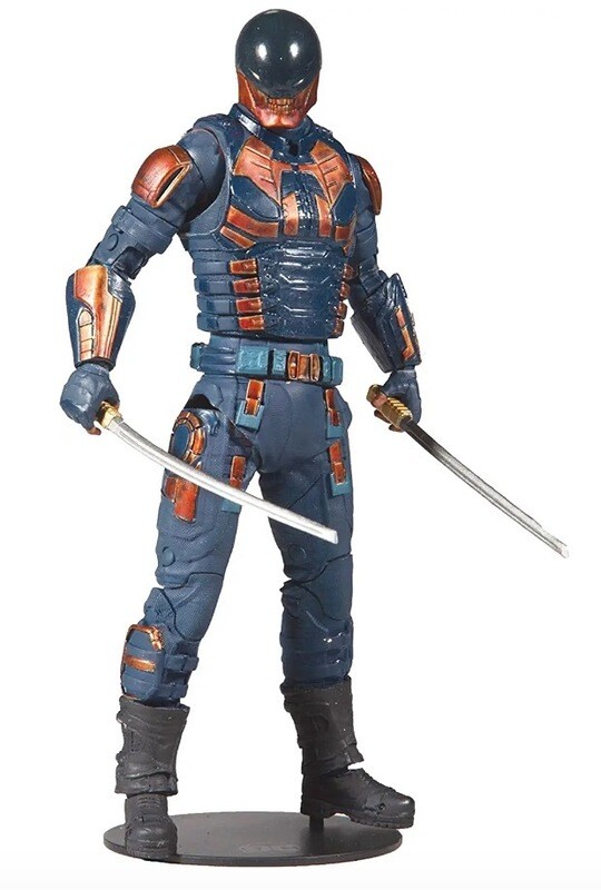 Bloodsport (The Suicide Squad) Figura de acción de 7 pulgadas con pieza Build-A King Shark y accesorios