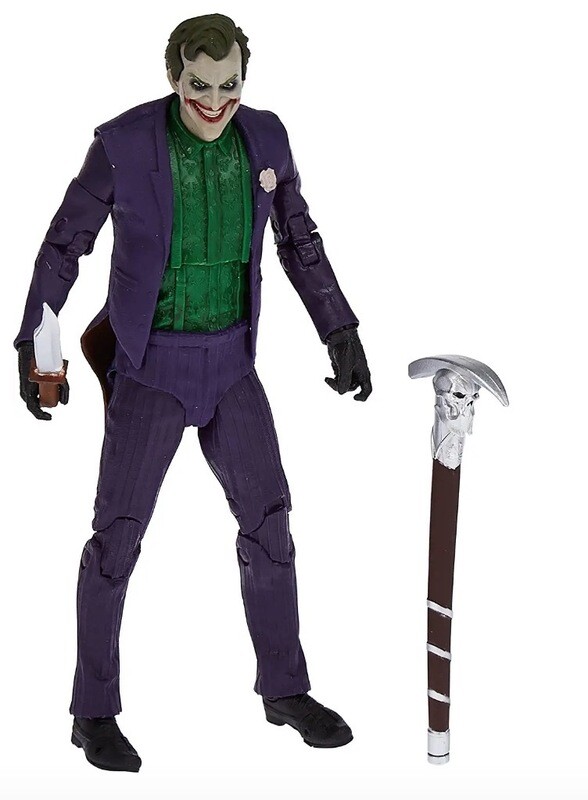 Mortal Kombat 11 The Joker - Figura de acción de 7 pulgadas con accesorios
