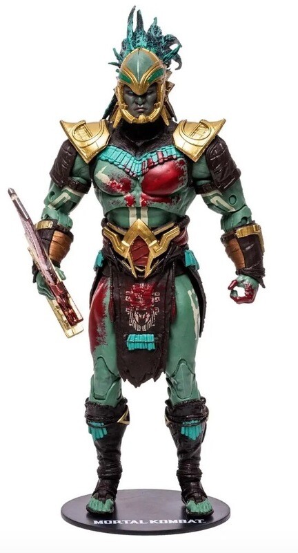 Mortal Kombat Kotal Kahn - Figura de acción de 7 pulgadas con accesorios