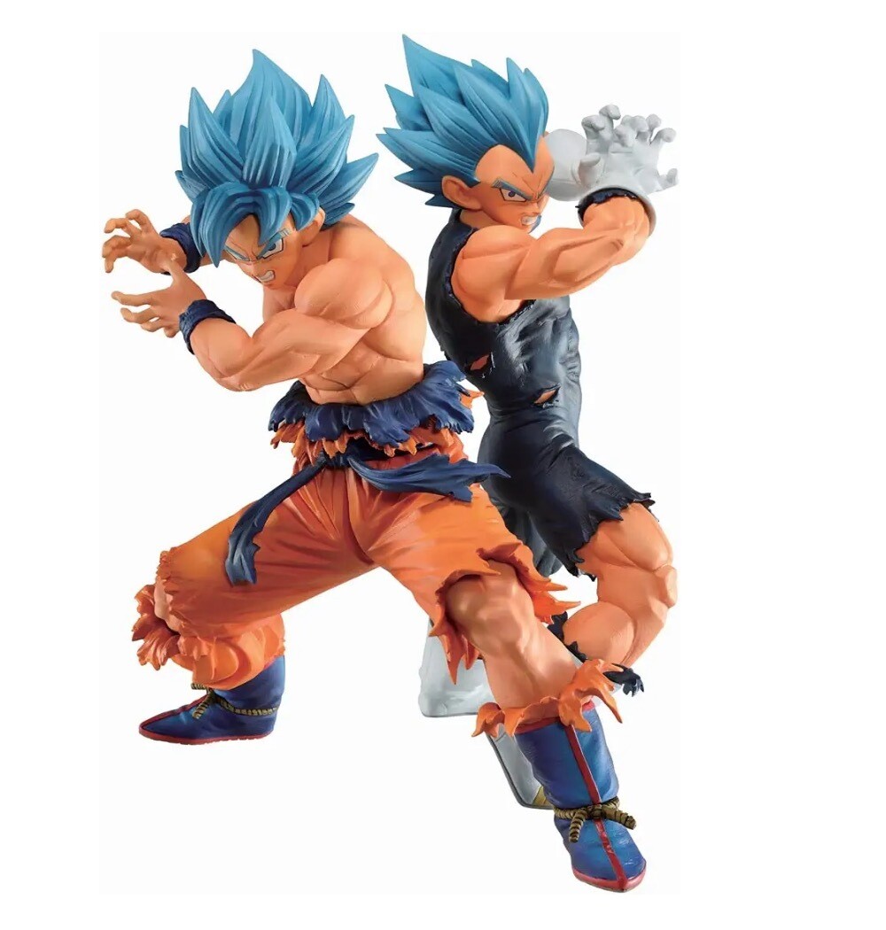 Ichiban - Dragon Ball Super - Son Goku (Super Saiyan God Super Saiyan) y Vegeta (Super Saiyan God Super Saiyan) (Vs Omnibus Super), Bandai Ichibansho Figura Estatua