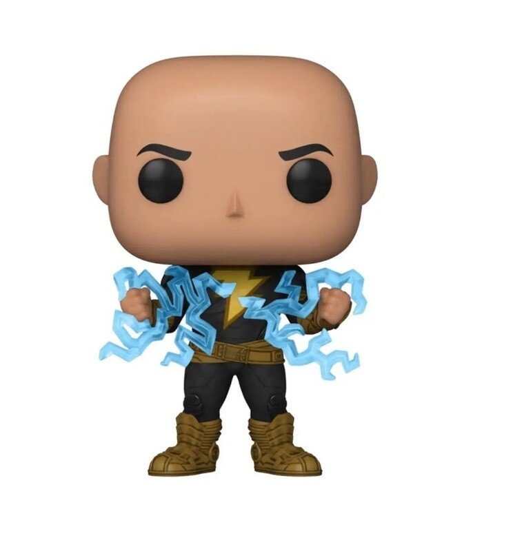 Funko Pop! Movies: Black Adam - Black Adam sin capa con pecho de iluminación - Chance of Chase,
