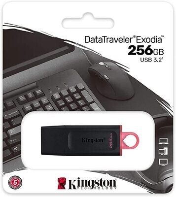 MEMORIA FLASH 256GB USB 3.2 ROSADA