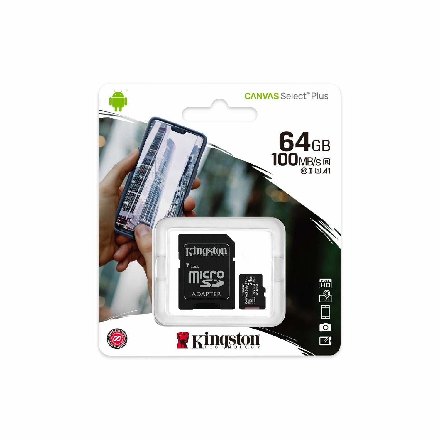 MEMORIA MICRO SD 64GB CLASE 10 KINGSTON SDCS2/64GB