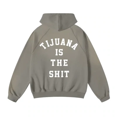 Tijuana is the Shit Heavyweight 445G Ombre Washed Hoodie