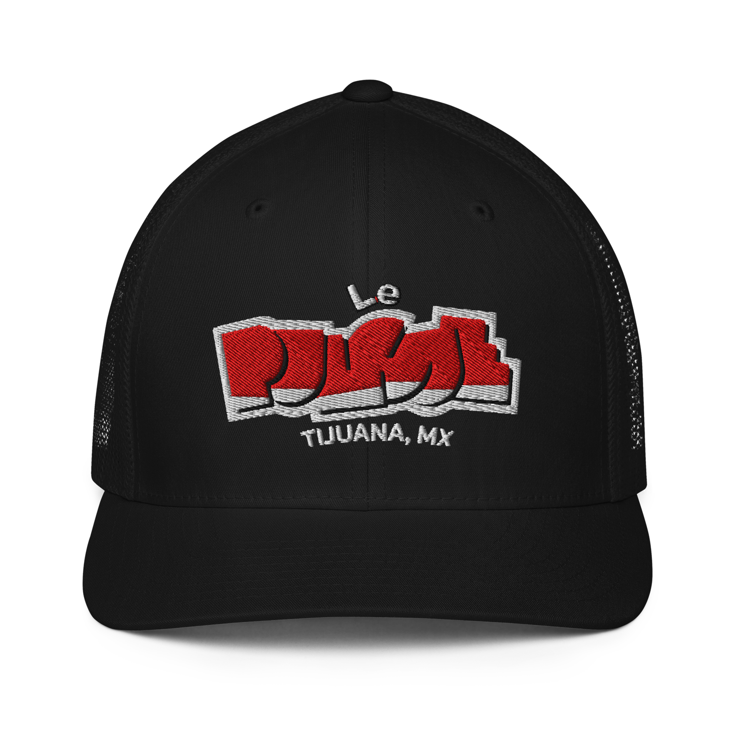 Le Pulgue Trucker Cap (Embroidered Design)