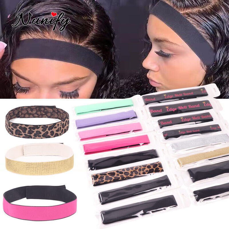 Adjustable Elastic Edge Wrap Scarf 60cm Wig Band For Edges 2.5cm 3cm