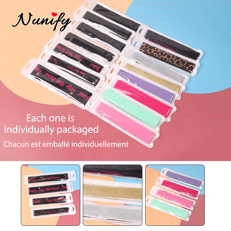 Adjustable Elastic Edge Wrap Scarf 60cm Wig Band For Edges 2.5cm 3cm