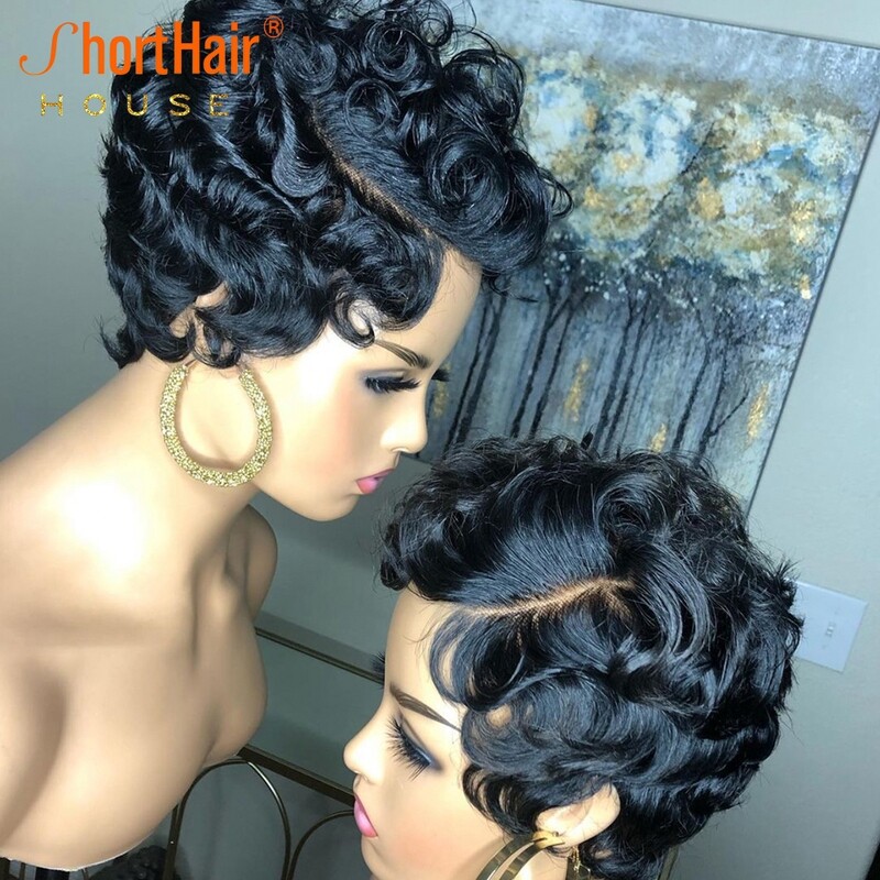 1b 33 Brown Wigs Hd Lace Frontal Wig Curly Human Hair Wig For Women