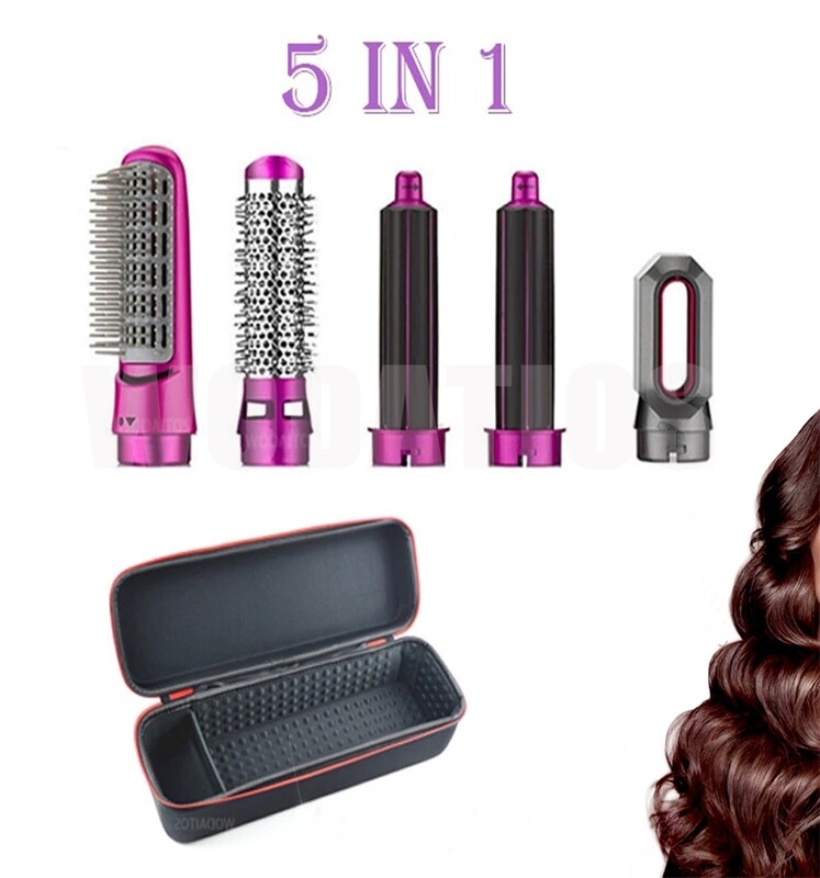5 In 1 Hair Dryer Heat Comb Hair Curler Professional Iron Hair