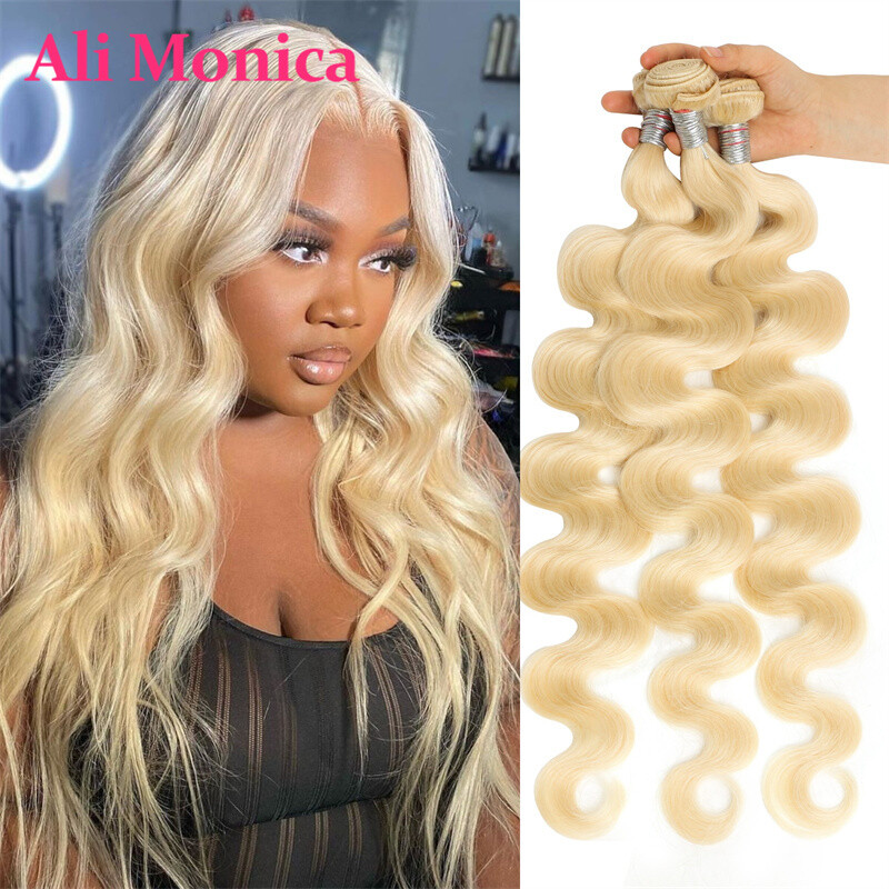 Alimonica Bundles 613 Honey Blonde Remy Brazilian Body Wave  Hair